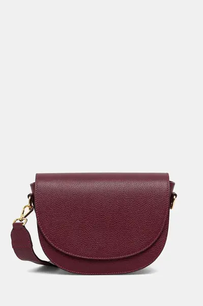 Kožená kabelka Answear.LAB vínová barva