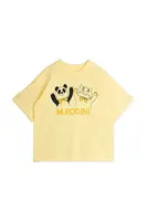 Dětské bavlněné tričko Mini Rodini Panda & cat