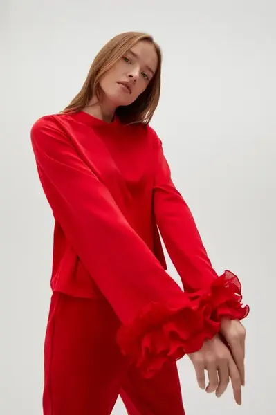 Marisse Women's Shirt Z-Ko-4529 Red