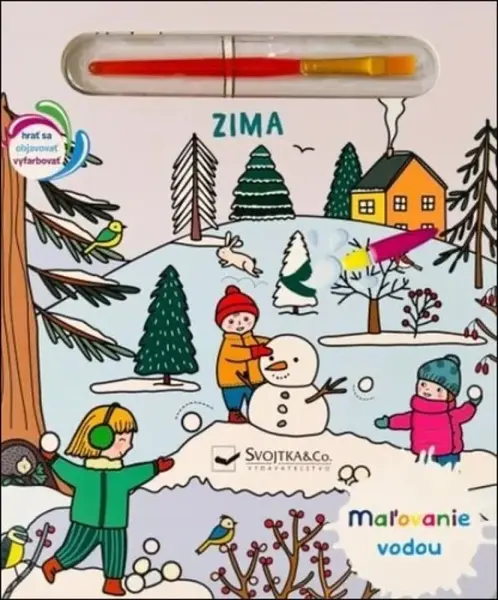 Maľovanie vodou Zima