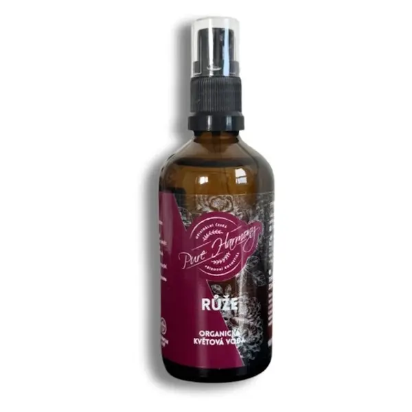 PURE HARMONY Organická květová voda růže 50 ml