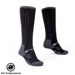 Merino podkolenky inSPORTline Meritic Ski AG+ antibakteriální černo-šedá 43-45