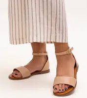 Gemre Beige sandals with covered heel Sema