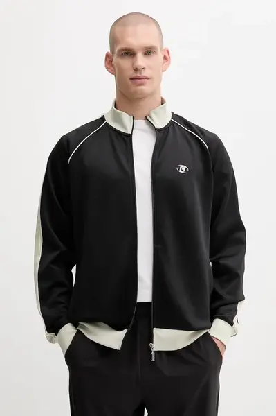 Mikina Guess FULVIO pánská, černá barva, s aplikací, Z5YQ21 KCRU2