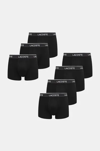 Boxerky Lacoste 7-pack černá barva, 5H2385