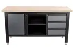 Dílenský ponk Procarosa PROFI311, 1690 x 600 x 865 mm, černá barva