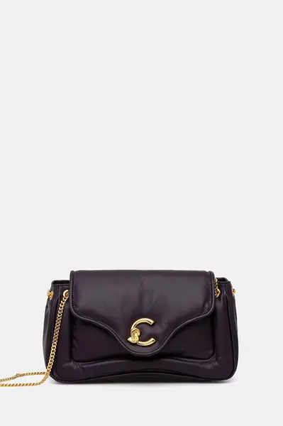 Kožená kabelka Coccinelle COCCINELLE C-ME FLUFFY