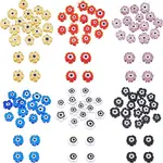 120Pcs 6 Color Handmade Lampwork Beads Strands