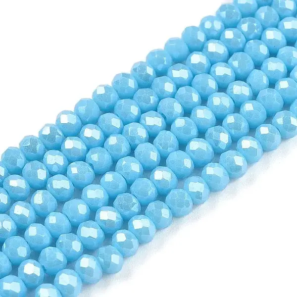 Electroplate Glass Beads Strands