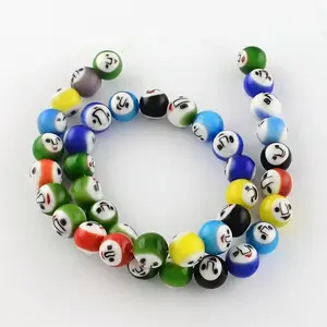 Round Handmade Lampwork Bead Strands