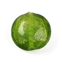 Handmade Silver Foil Glass Beads