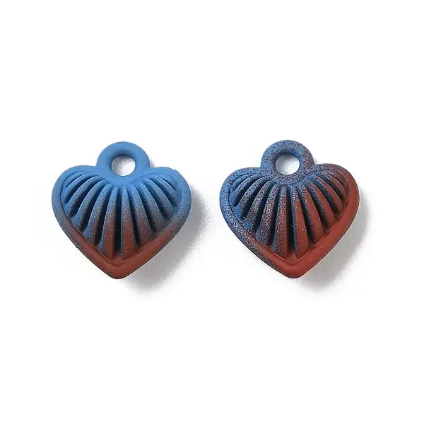 Spray Painted Alloy Pendants
