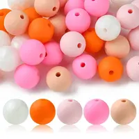 35Pcs Food Grade Eco-Friendly Silicone Focal Beads