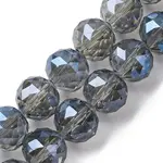 Transparent Electroplate Glass Beads Strands