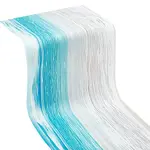 2Pcs 2 Style Gradient Summer Ocean Beach Burlap Table Runner