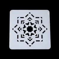 Star Pattern Eco-Friendly PET Plastic Hollow Painting Silhouette Stencil