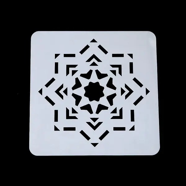 Star Pattern Eco-Friendly PET Plastic Hollow Painting Silhouette Stencil