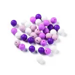 Round Food Grade Eco-Friendly Silicone Focal Beads
