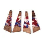 Transparent Resin & Walnut Wood Big Pendants