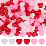 210Pcs 3 Styles Opaque Acrylic Beads