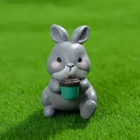 Resin Rabbit Miniature Ornaments