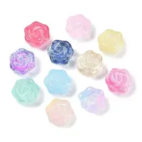 Transparent Spray Paint Glass Beads