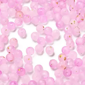 Frosted Transparent Acrylic Beads