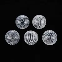 Transparent Handmade Blown Glass Globe Beads
