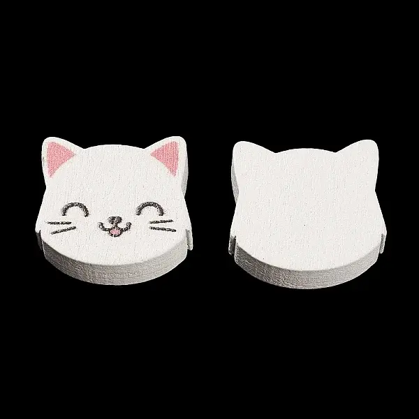 Spray Painted Natural Maple Wood Beads