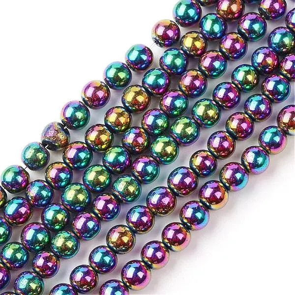 Non-magnetic Synthetic Hematite Beads Strands