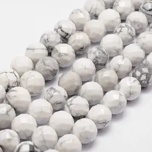 Natural Howlite Beads Strands