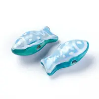 Handmade Printed Porcelain Beads