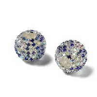 Sparkle Glass Rhinestone Round Beads