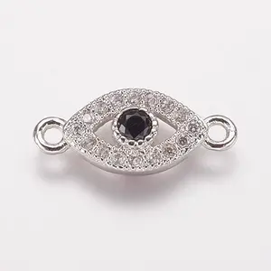 Brass Cubic Zirconia Links