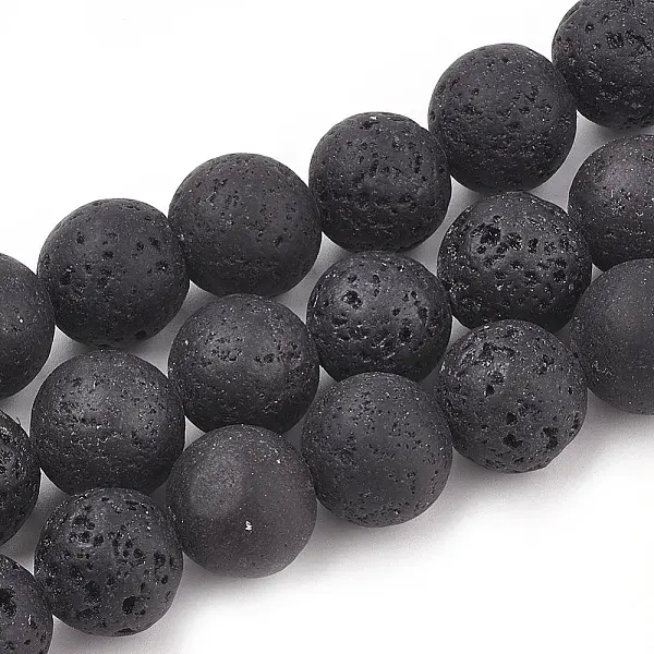 Natural Lava Rock Beads Strands