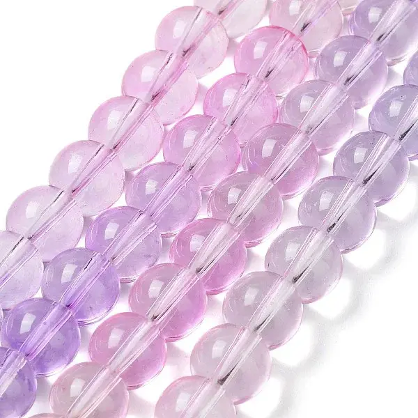 Baking Painted Transparent Glass Beads