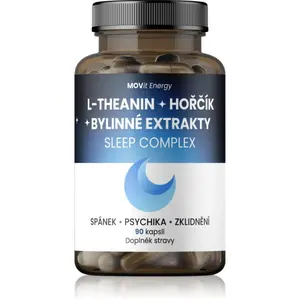 Movit Energy Sleep Complex L-Theanin + Hořčík + Bylinné extrakty kapsle pro klidný spánek 90 cps
