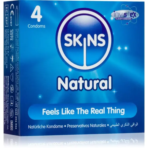 Skins Natural kondomy Vanilla 4 ks