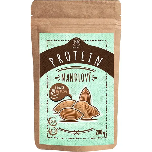NATU Mandľový proteín BIO vegánsky proteín v BIO kvalite 200 g