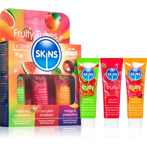 Skins Fruity Sampler Tubes sada lubrikačných gélov