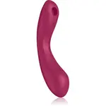 Satisfyer Curvy Trinity 1 vibrátor so stimulátorom klitorisu red 17,5 cm