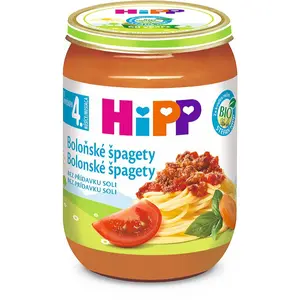 Hipp BIO bolonské špagety detský príkrm bez prídavku soli 190 g