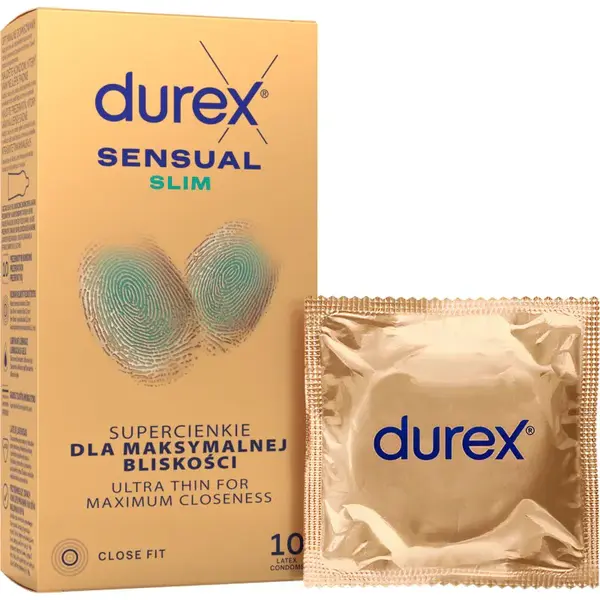 Durex Sensual Slim kondómy 10 ks
