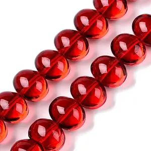 Transparent Electroplate Glass Beads Strands