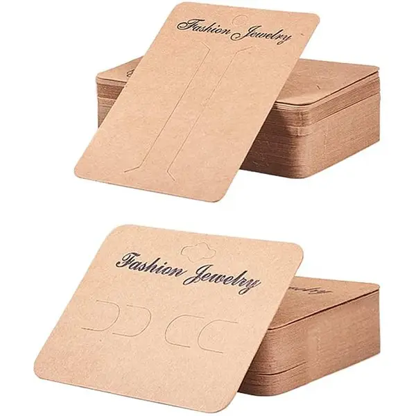 Cardboard Hair Clip Display Cards Set