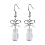 Brass with Glass Dangle Earrings for Women