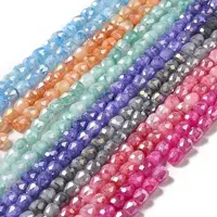 Electroplate Glass Beads Strand