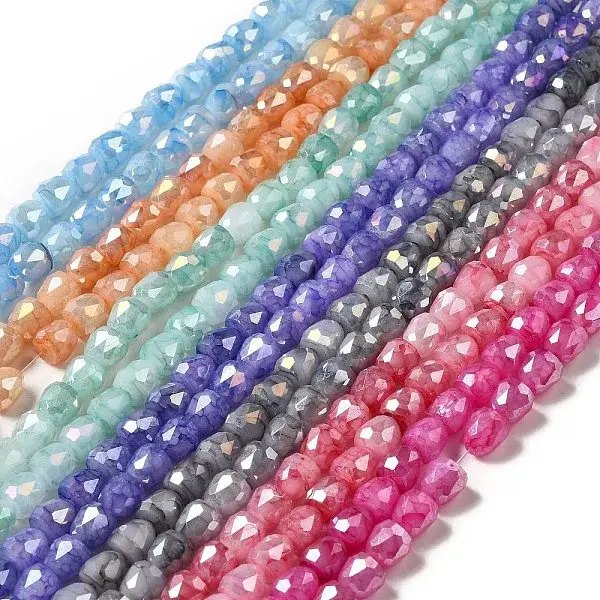 Electroplate Glass Beads Strand