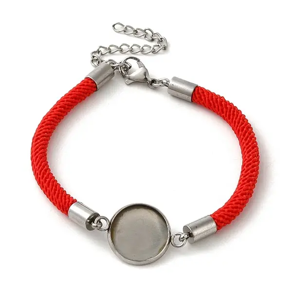 Milan Cord & 304 Stainless Steel Bracelets Making