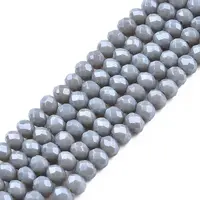 Electroplate Glass Beads Strands